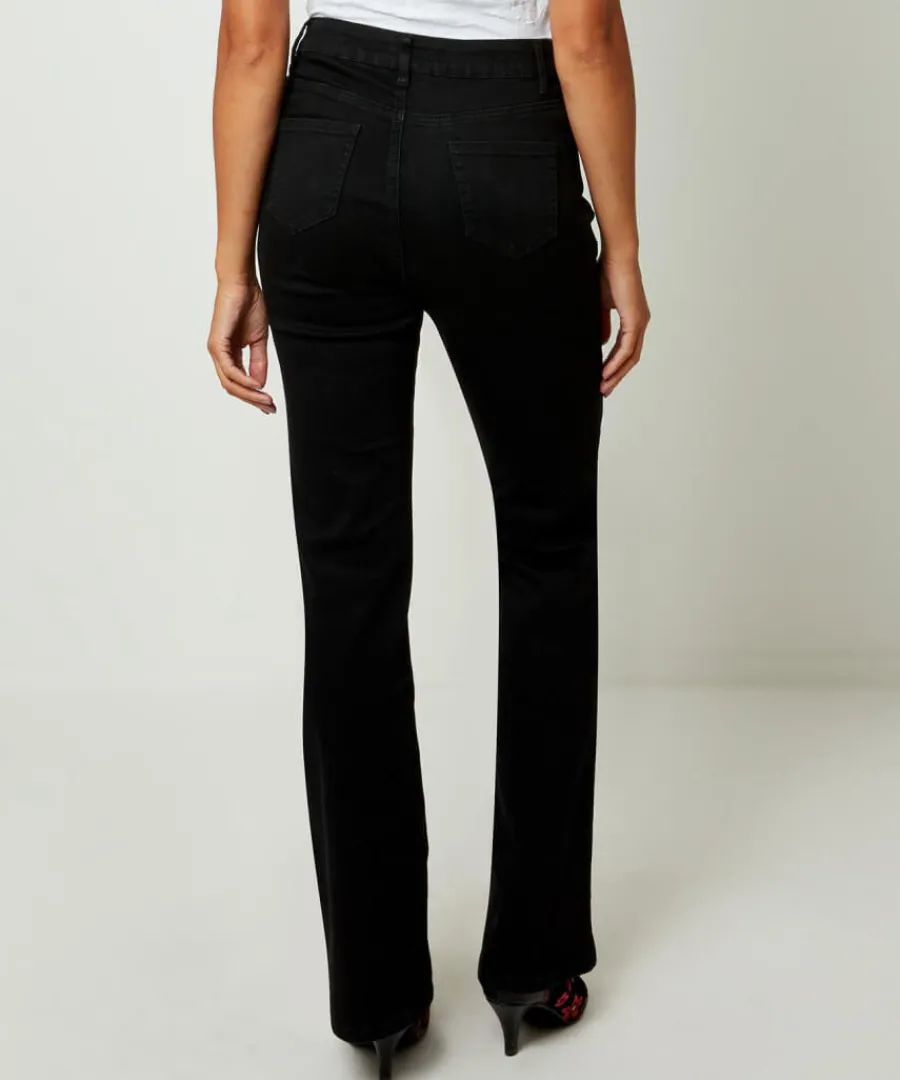 black_bootcut_jeans_2.webp Joe Browns Jeans & Trousers<Black Bootcut Jeans