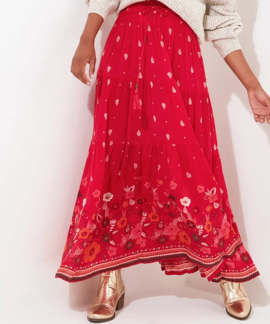border_print_skirt_3.webp Joe Browns Skirts<Border Print Skirt