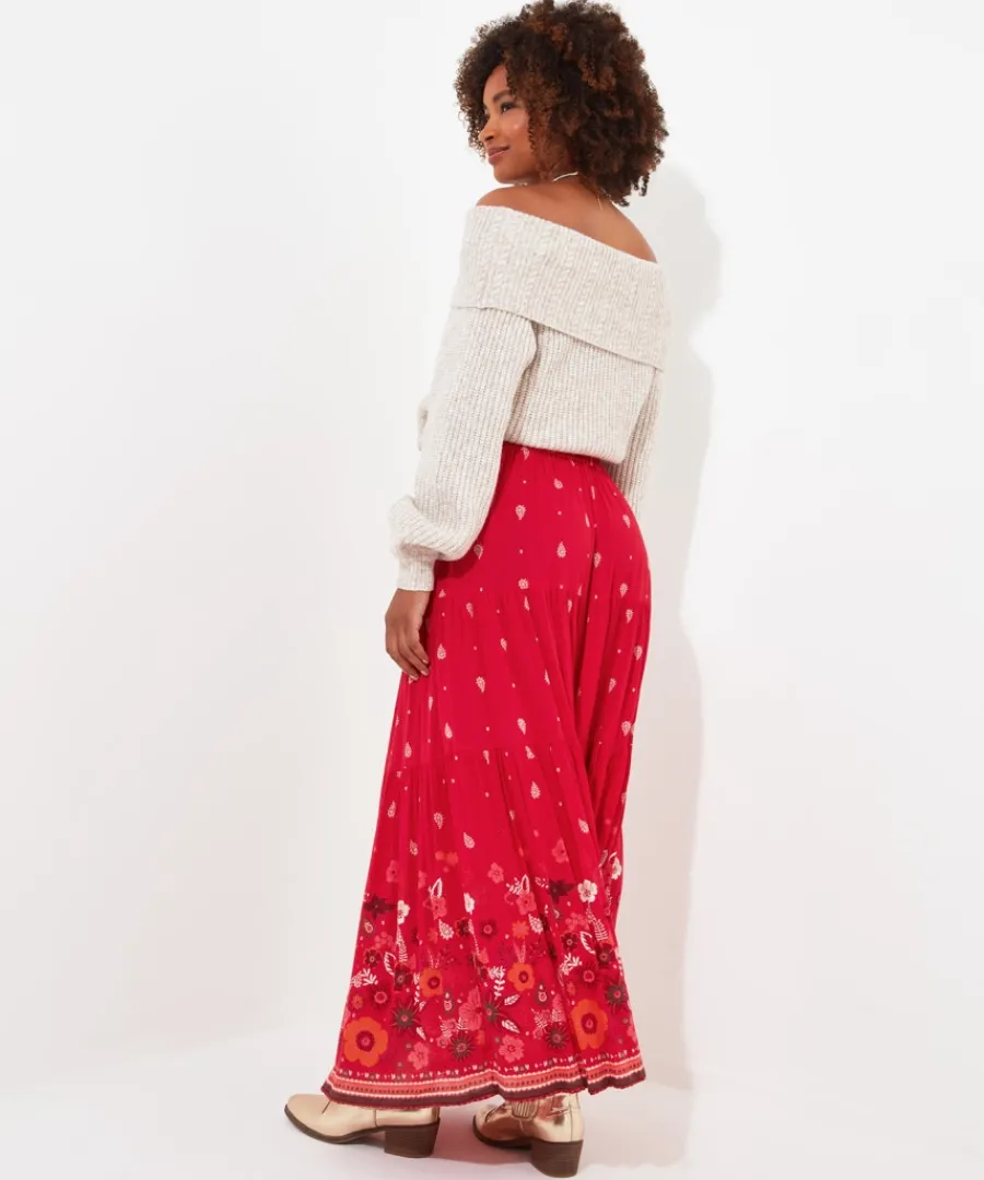 border_print_skirt_4.webp Joe Browns Skirts<Border Print Skirt