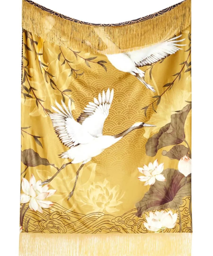 candescent_cranes_reversible_throw_1.webp Joe Browns Gifts<Candescent Cranes Reversible Throw