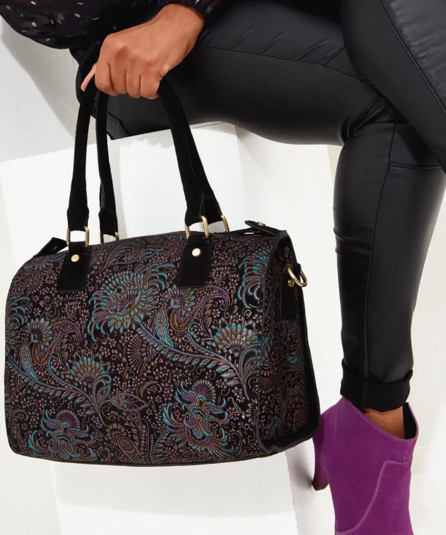 Joe Browns Handbags & Purses<Carmen Print Suede Weekender Bag