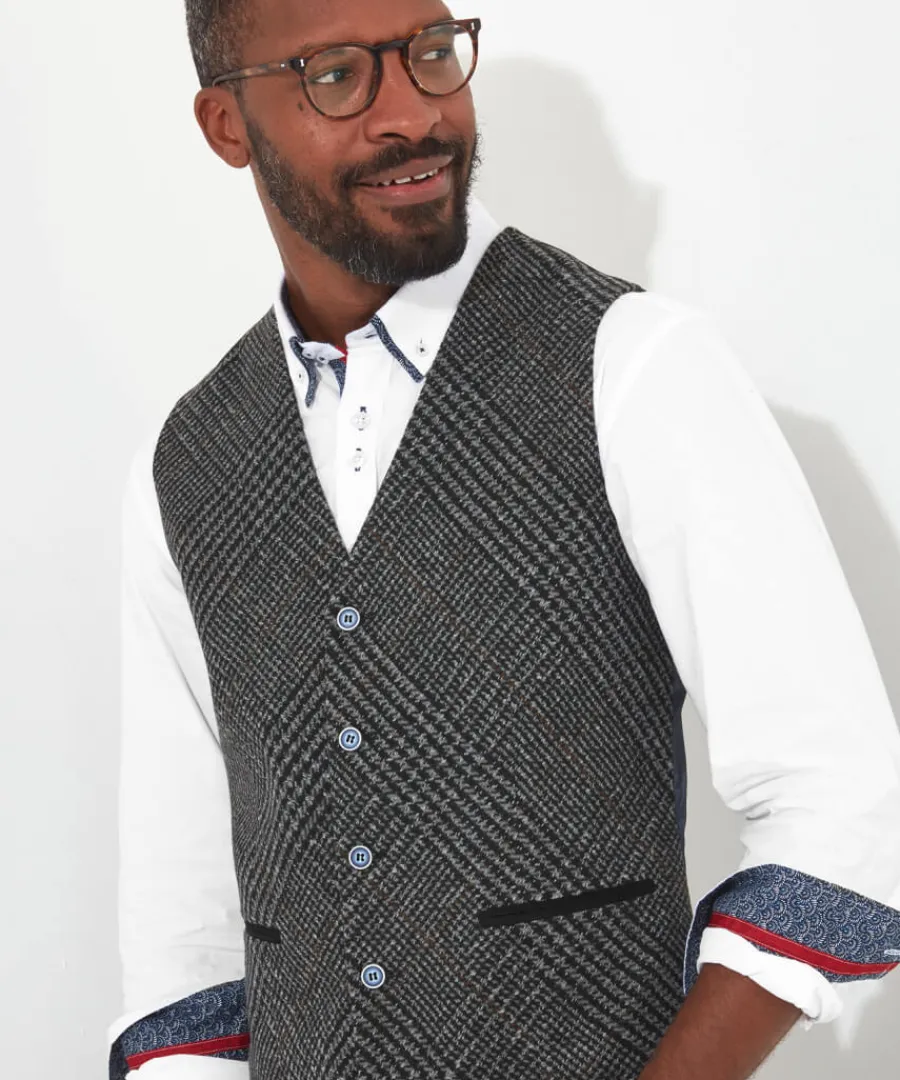 charming_check_waistcoat_5.webp Joe Browns Coats & Jackets<Charming Check Waistcoat