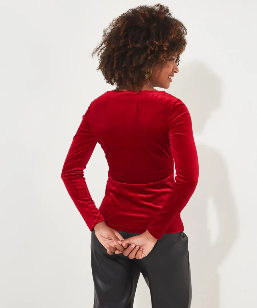 christa_velour_top_4.webp Joe Browns Tops& Tunics & Shirts<Christa Velour Top