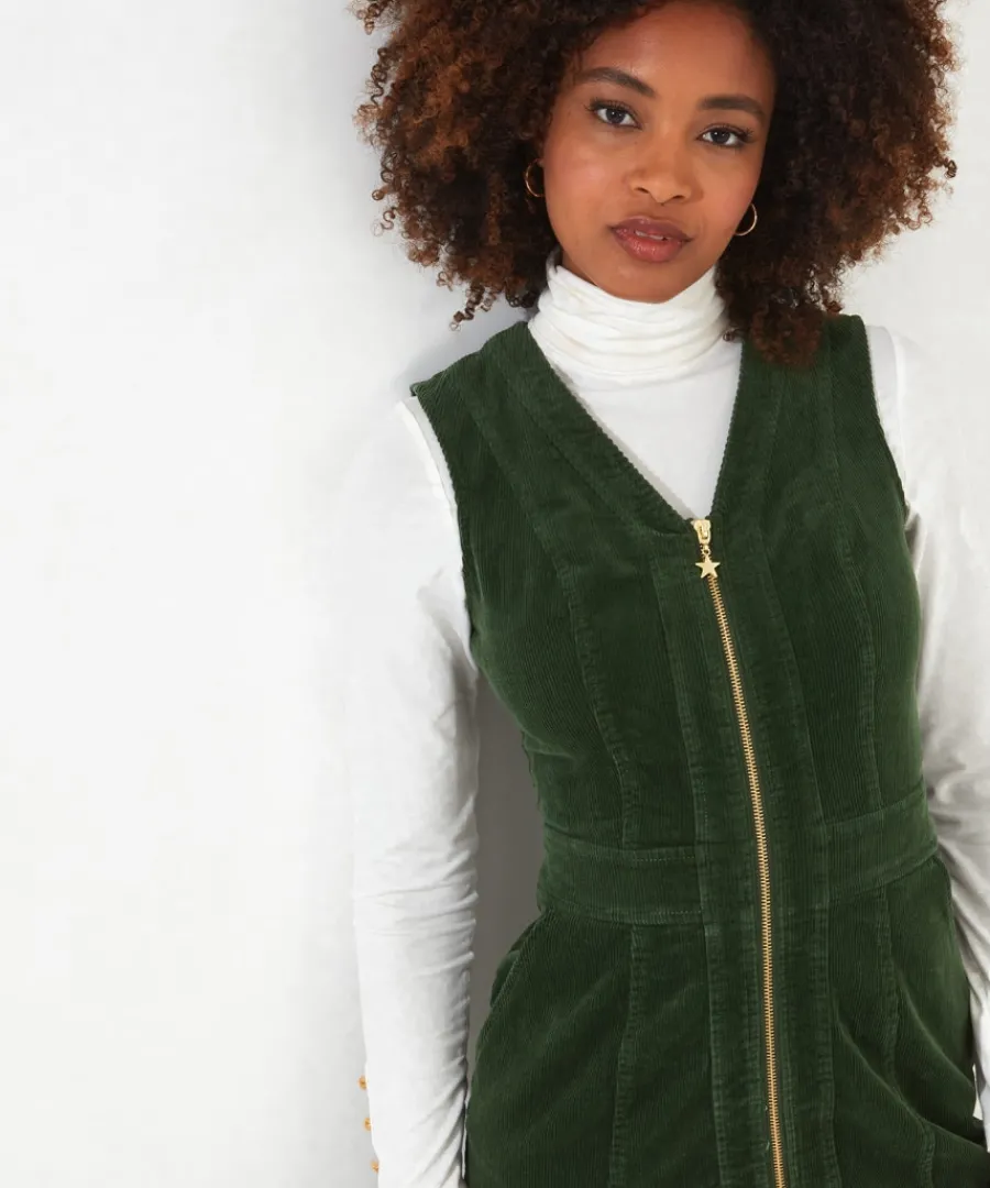 confident_cord_pinafore_dress_5.webp Joe Browns Dresses<Confident Cord Pinafore Dress