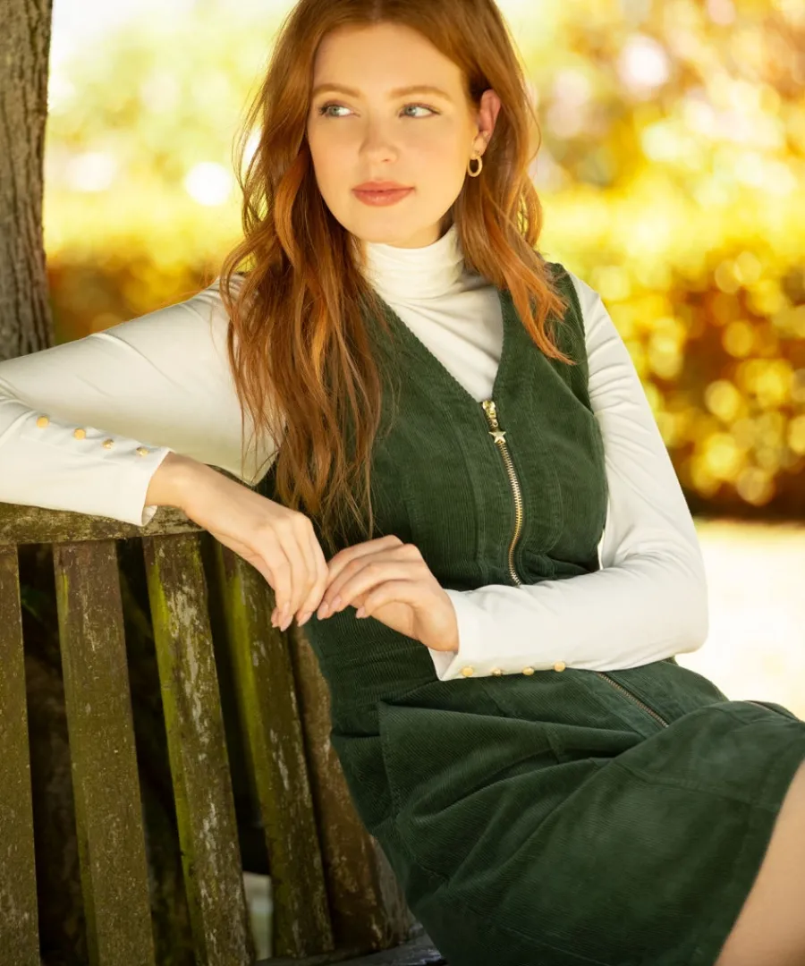 confident_cord_pinafore_dress_6.webp Joe Browns Dresses<Confident Cord Pinafore Dress