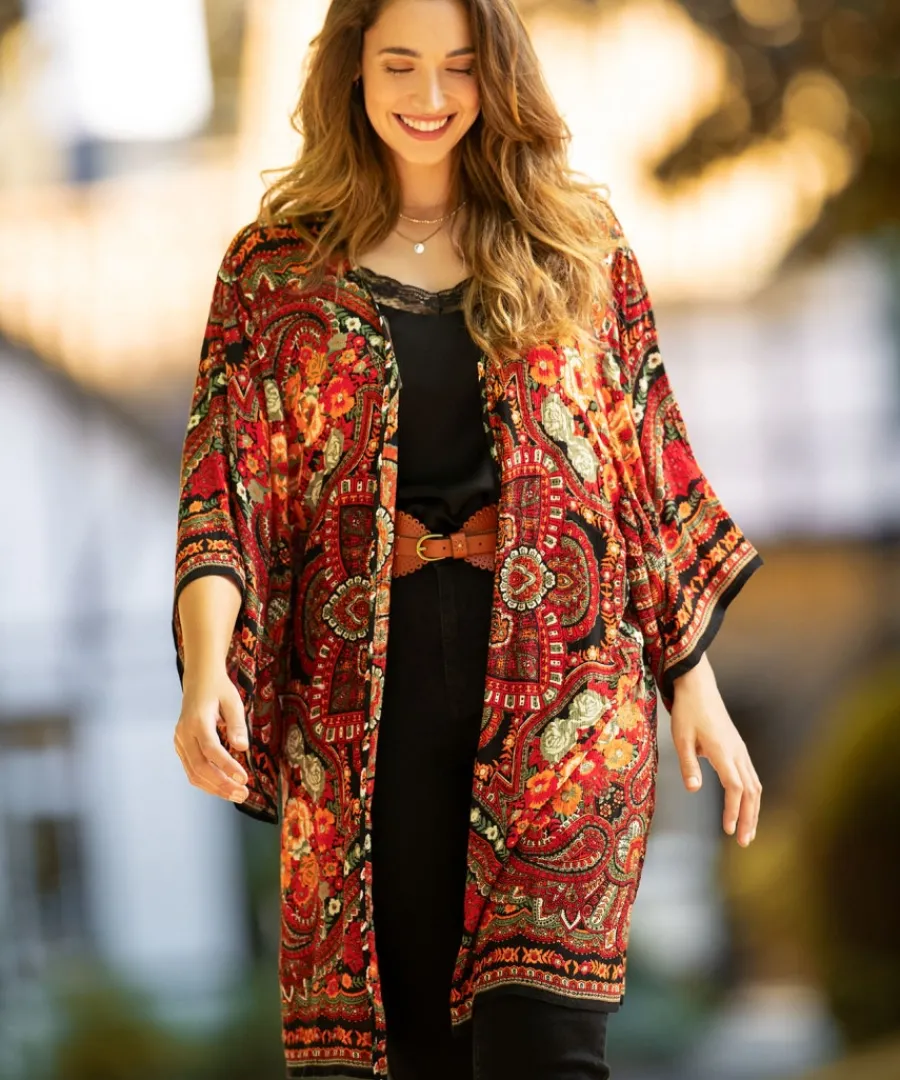 curious_carnival_kimono_2.webp Joe Browns Tops& Tunics & Shirts<Curious Carnival Kimono