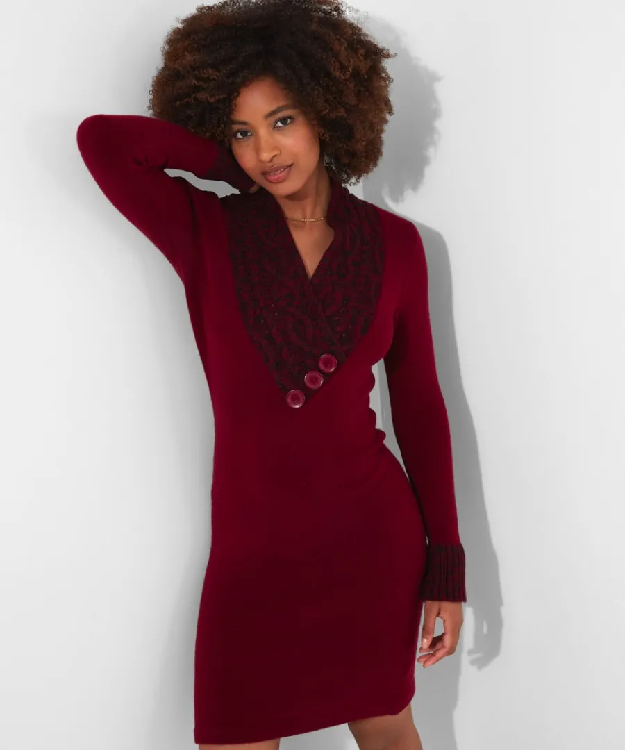 curiously_cosy_jumper_dress_3.webp Joe Browns Knitwear & Cardigans<Curiously Cosy Jumper Dress