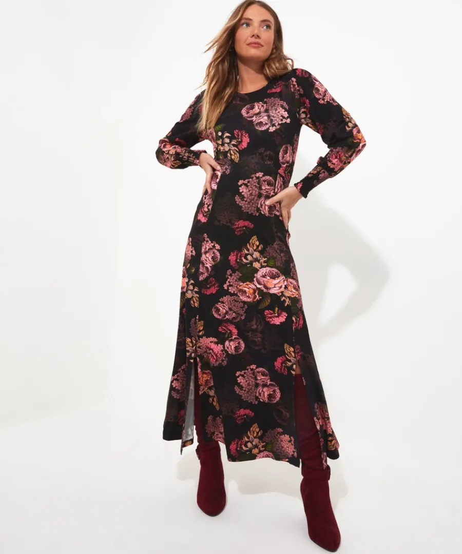 dramatic_florals_jersey_dress_3.webp Joe Browns Dresses<Dramatic Florals Jersey Dress