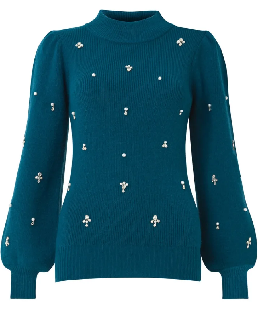 exquisite_embellished_jumper_1.webp Joe Browns Knitwear & Cardigans<Exquisite Embellished Jumper