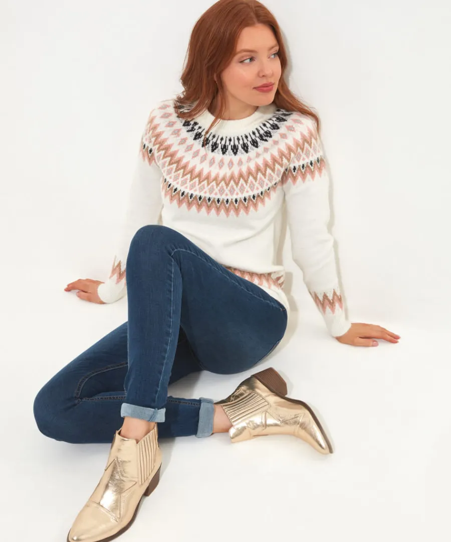 fabulous_fairisle_jumper_2.webp Joe Browns Knitwear & Cardigans<Fabulous Fairisle Jumper