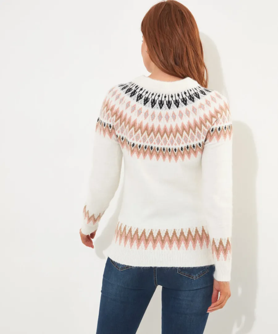 fabulous_fairisle_jumper_4.webp Joe Browns Knitwear & Cardigans<Fabulous Fairisle Jumper