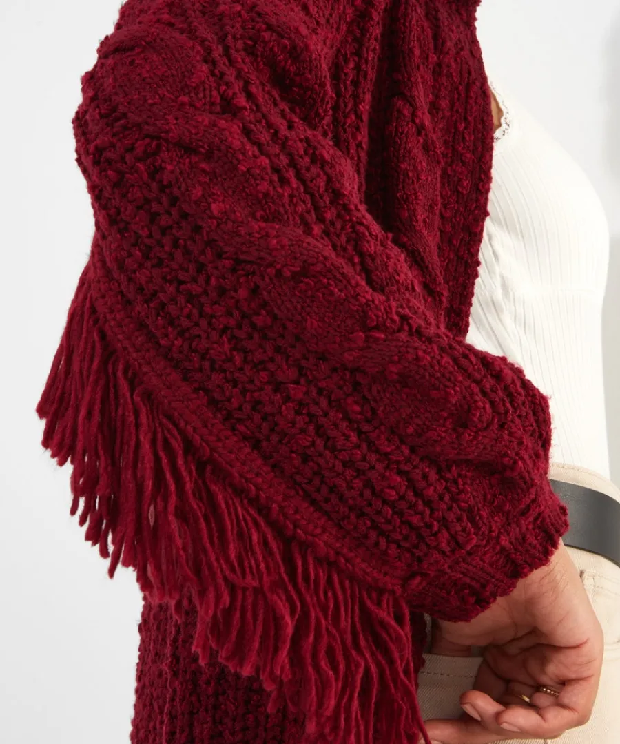 fabulously_fringed_cardigan_5.webp Joe Browns Knitwear & Cardigans<Fabulously Fringed Cardigan