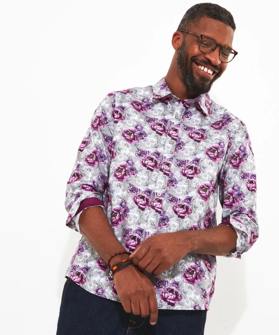 Joe Browns Shirts<Faded Floral Skull Shirt