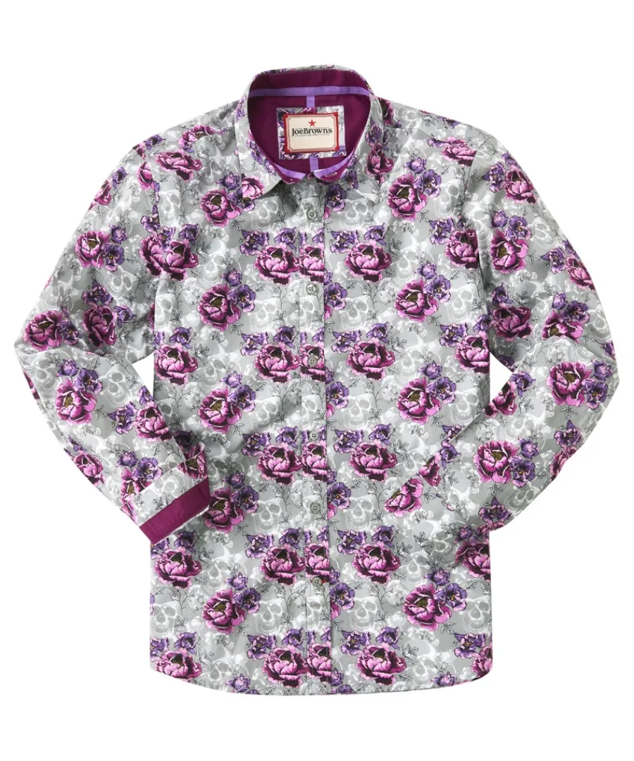 Joe Browns Shirts<Faded Floral Skull Shirt
