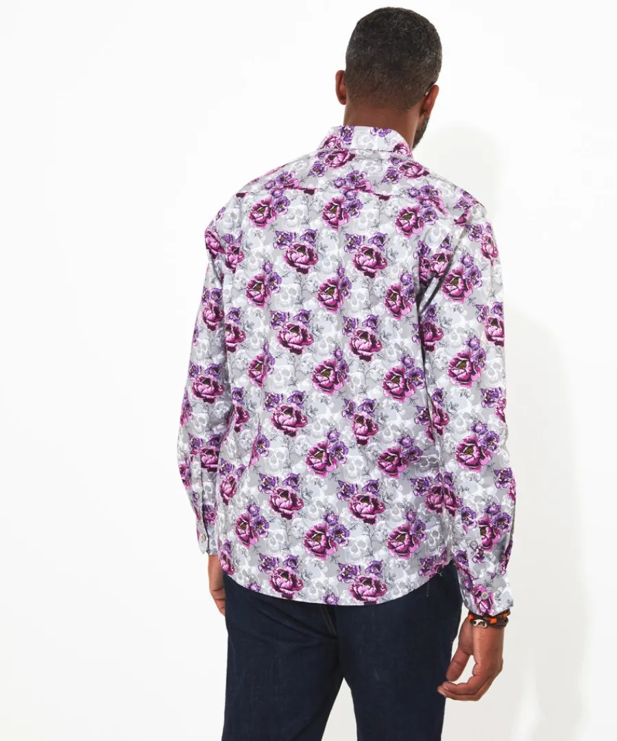 faded_floral_skull_shirt_3.webp Joe Browns Shirts<Faded Floral Skull Shirt