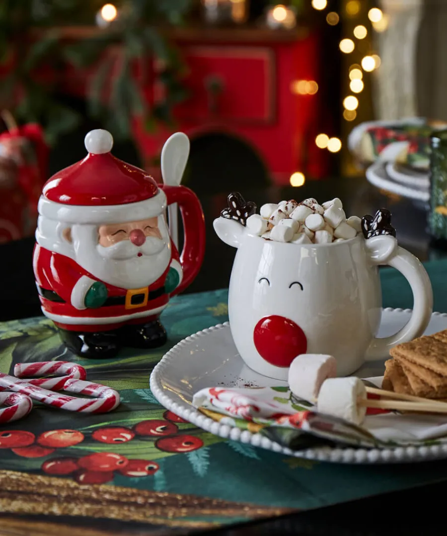 festive_white_reindeer_mug_3.webp Joe Browns Christmas Decorations<Festive White Reindeer Mug