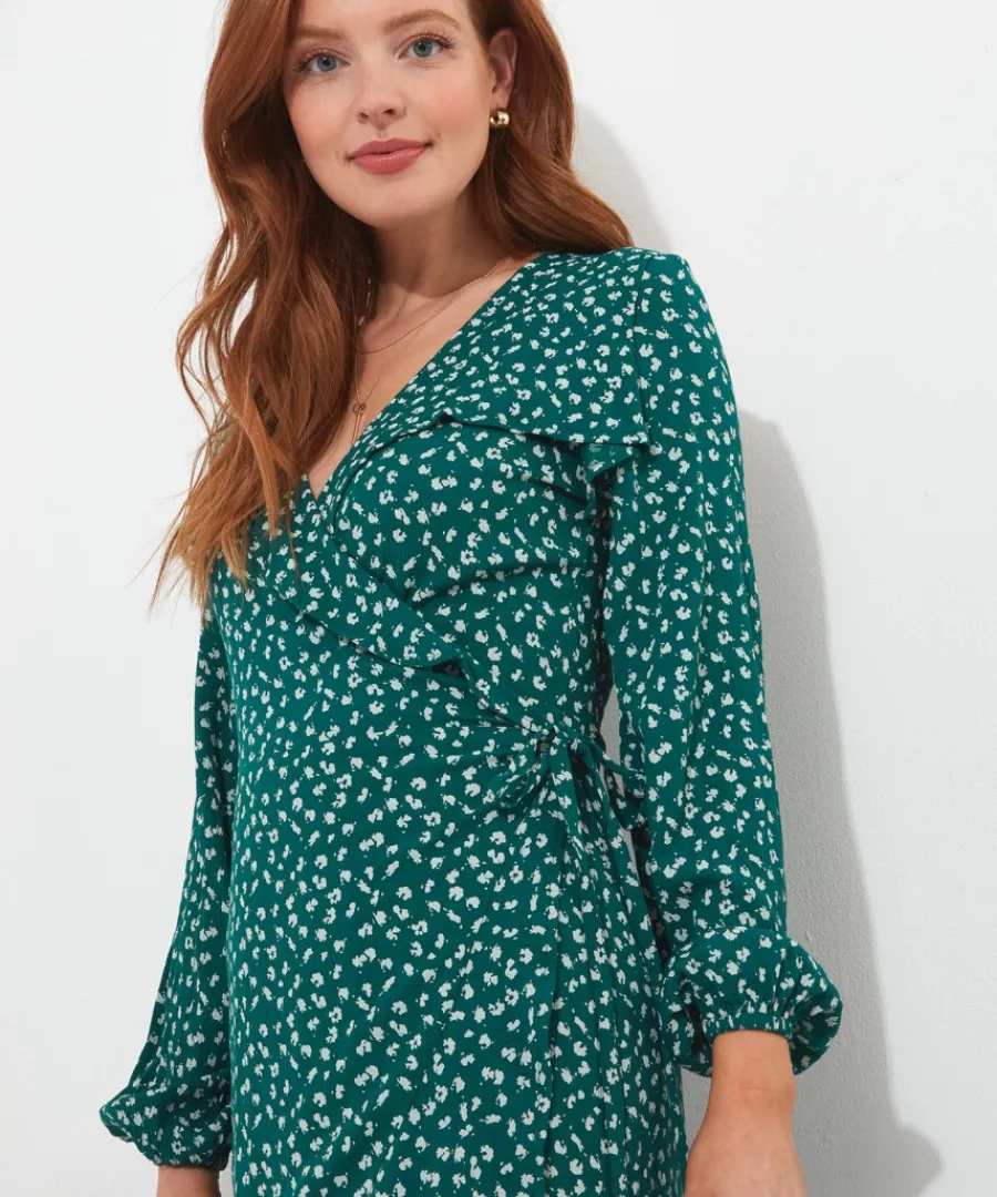 florrie_wrap_frill_dress_2.webp Joe Browns Dresses<Florrie Wrap Frill Dress