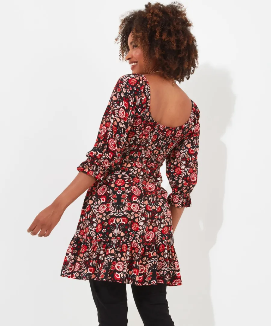 folky_floral_tunic_dress_3.webp Joe Browns Tops& Tunics & Shirts<Folky Floral Tunic Dress