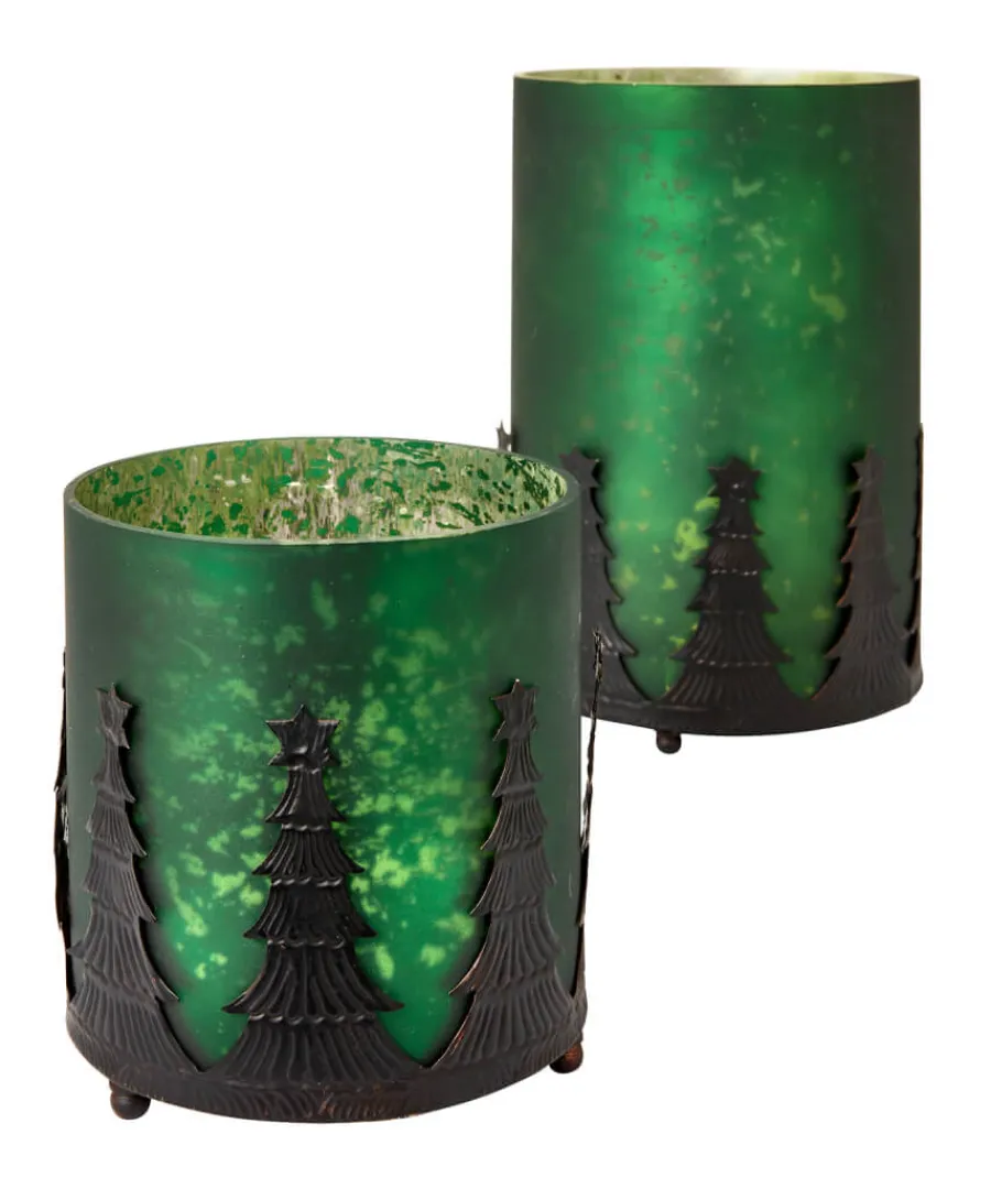 forest_green_candle_holder_2.webp Joe Browns Gifts<Forest Green Candle Holder