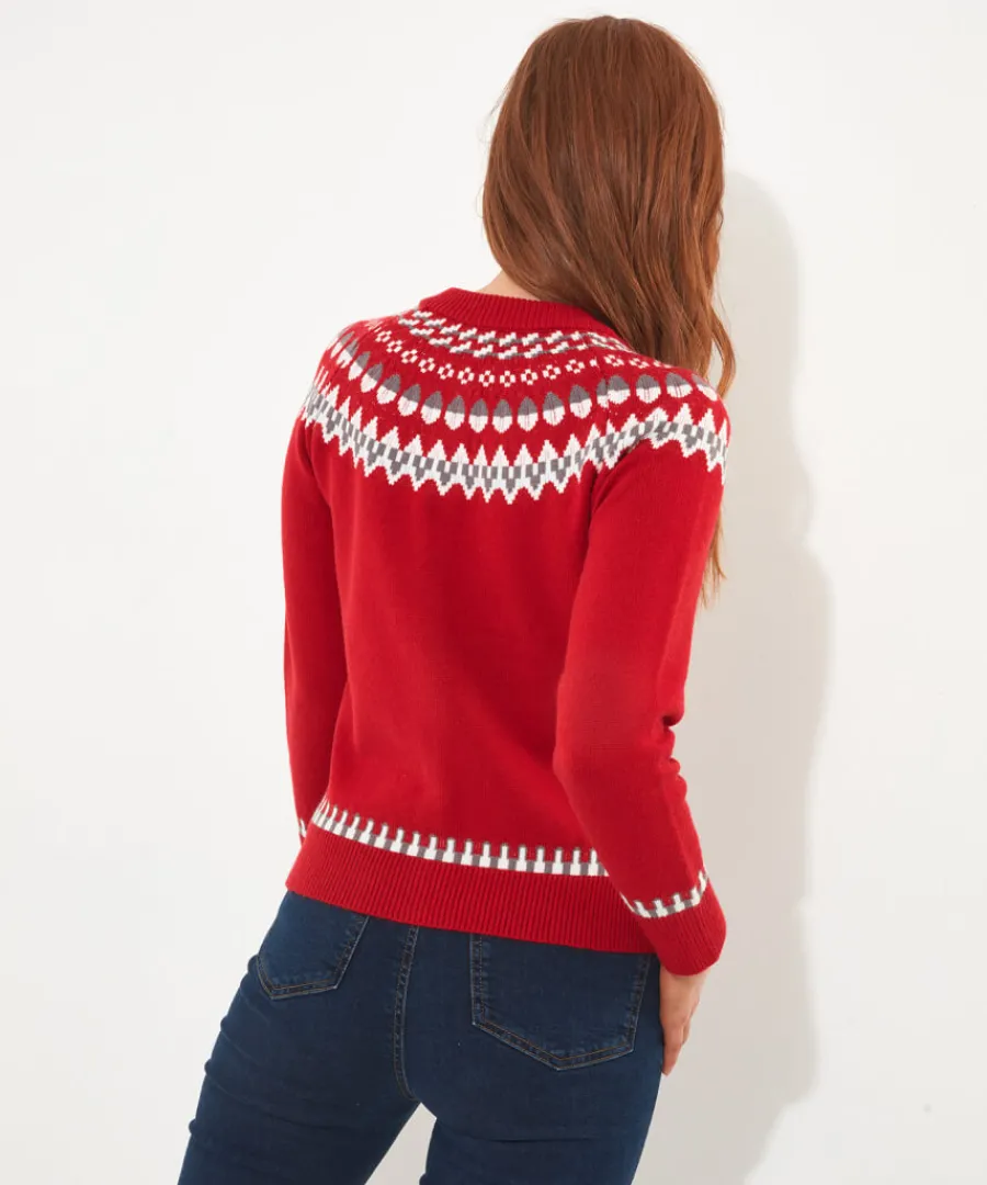 fun_and_fairisle_cardigan_4.webp Joe Browns Knitwear & Cardigans<Fun And Fairisle Cardigan