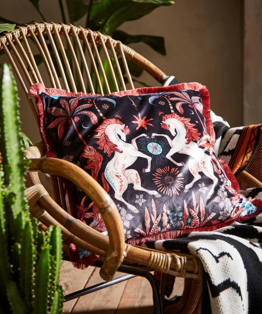 Joe Browns Cosy This Christmas<Hypnotic Horses Reversible Cushion