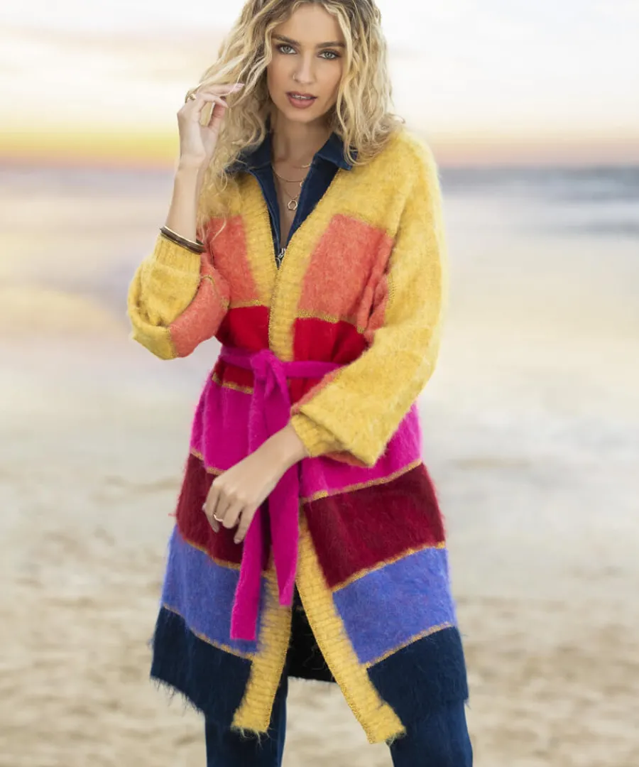 ibiza_multicolour_stripe_cardigan_2.webp Joe Browns Gifts<Ibiza Multicolour Stripe Cardigan