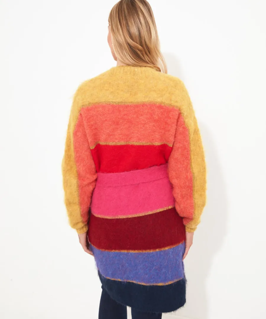 ibiza_multicolour_stripe_cardigan_4.webp Joe Browns Gifts<Ibiza Multicolour Stripe Cardigan