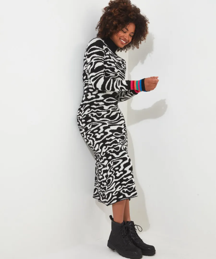 in_a_swirl_jumper_dress_4.webp Joe Browns Knitwear & Cardigans<In A Swirl Jumper Dress