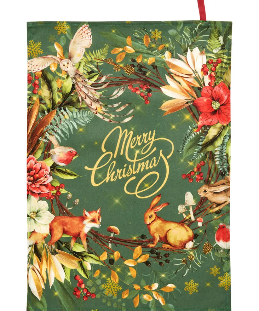 jolly_forest_christmas_teatowels_8.webp Joe Browns Gifts<Jolly Forest Christmas Teatowels