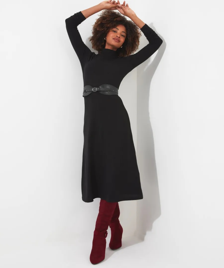 katie_knitted_jersey_dress_3.webp Joe Browns Dresses<Katie Knitted Jersey Dress
