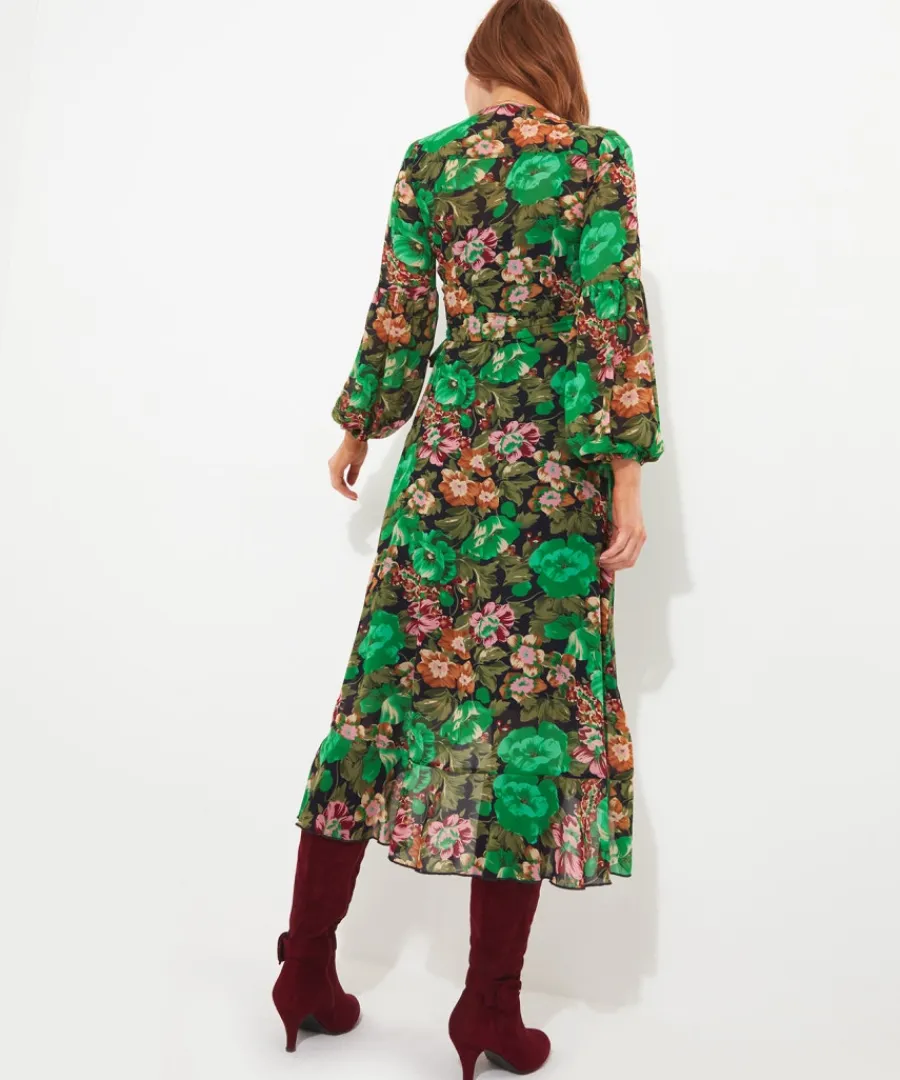 lily_printed_wrap_dress_4.webp Joe Browns Dresses<Lily Printed Wrap Dress