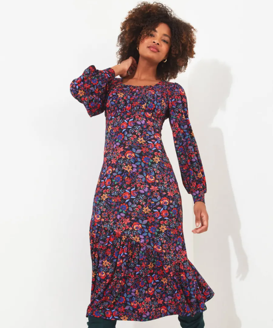 lola_floral_jersey_dress_3.webp Joe Browns Dresses<Lola Floral Jersey Dress