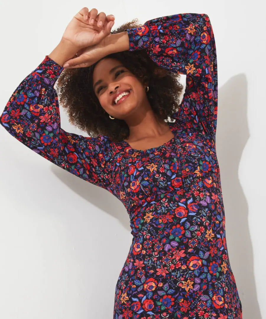 lola_floral_jersey_dress_5.webp Joe Browns Dresses<Lola Floral Jersey Dress