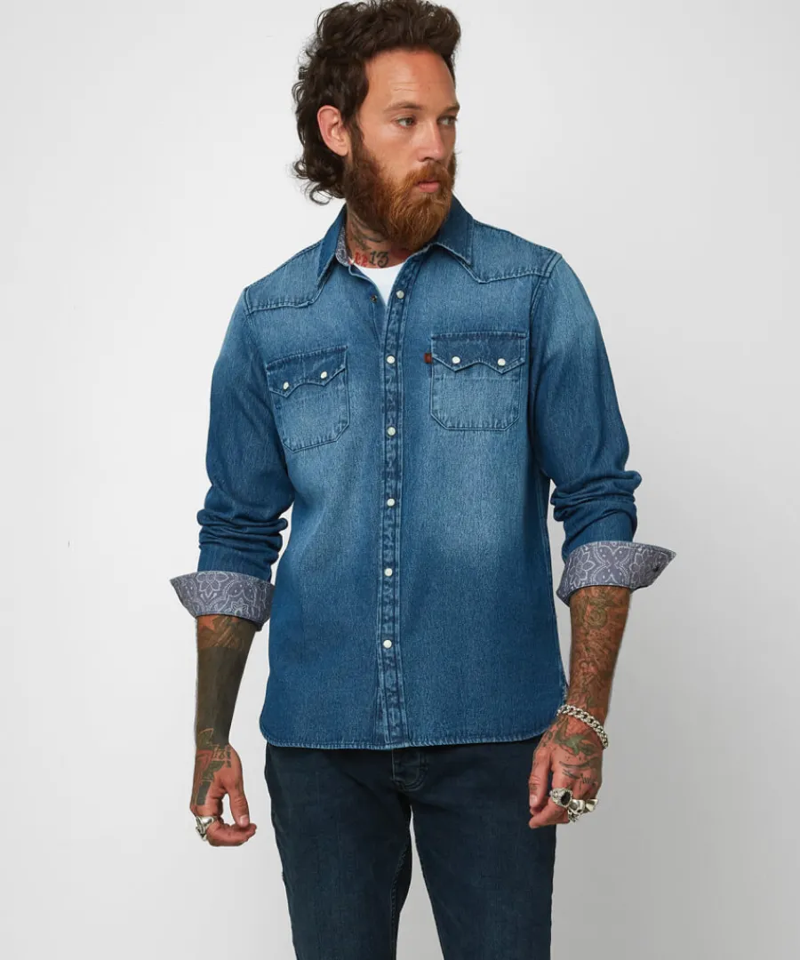 Joe Browns Shirts<Loved And Lived In Denim Shirt