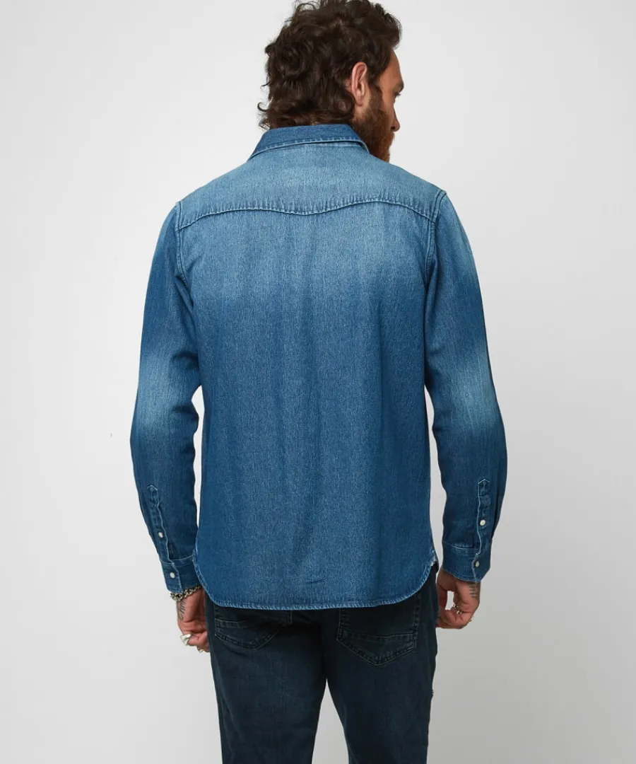 loved_and_lived_in_denim_shirt_2.webp Joe Browns Shirts<Loved And Lived In Denim Shirt