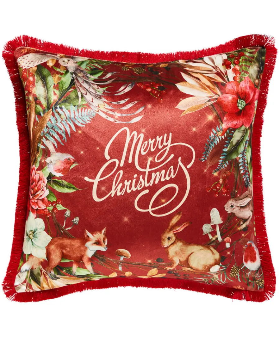 merry_christmas_wreath_cushion_1.webp Joe Browns Christmas Decorations<Merry Christmas Wreath Cushion