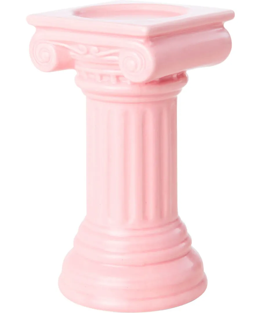 nouveau_pink_grecian_candle_holder_2.webp Joe Browns Gifts<Nouveau Pink Grecian Candle Holder