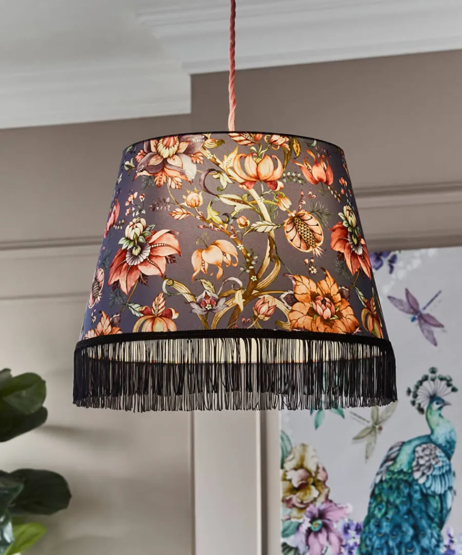 nouveau_printed_pendant_shade_2.webp Joe Browns Lighting & Lamps<Nouveau Printed Pendant Shade