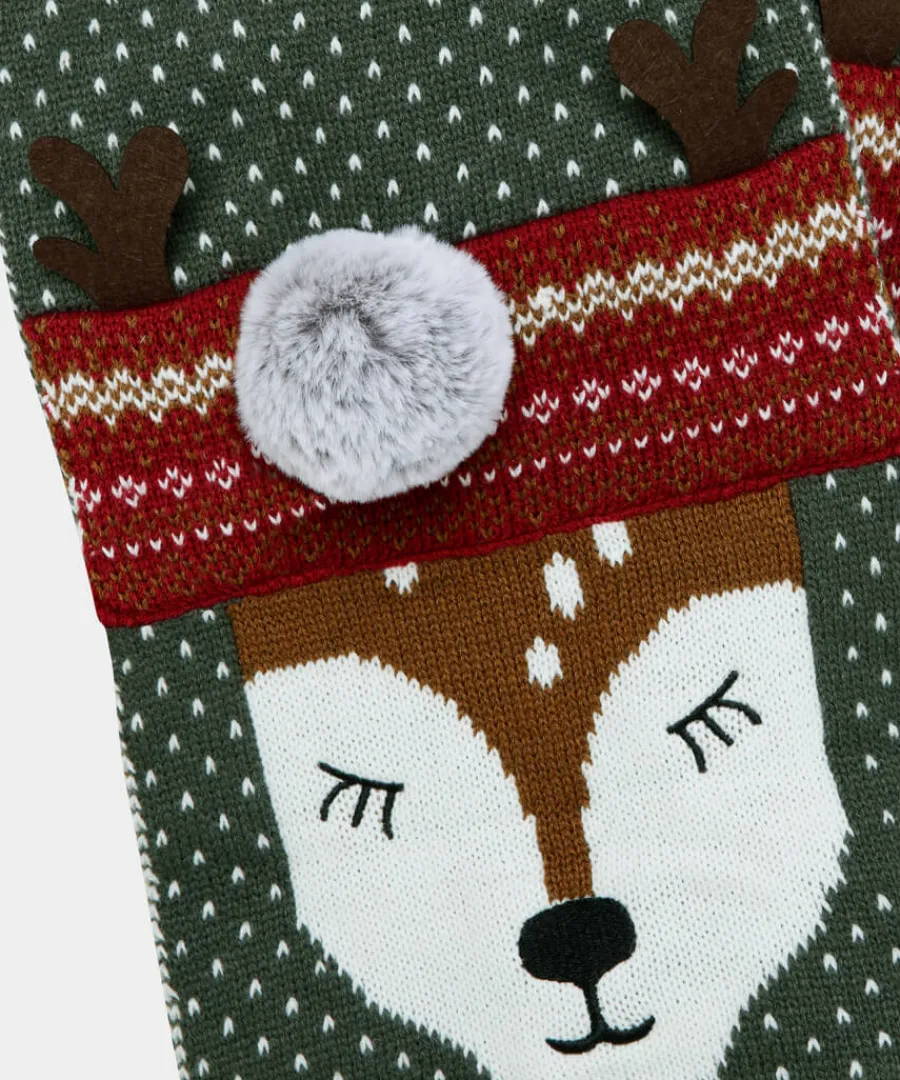oh_deer_knitted_scarf_1.webp Joe Browns Gifts<Oh Deer Knitted Scarf