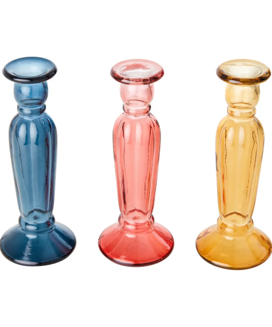 pack_of__recycled_glass_tall_candle_holders_2.webp Joe Browns Gifts<Pack Of 3 Recycled Glass Tall Candle Holders