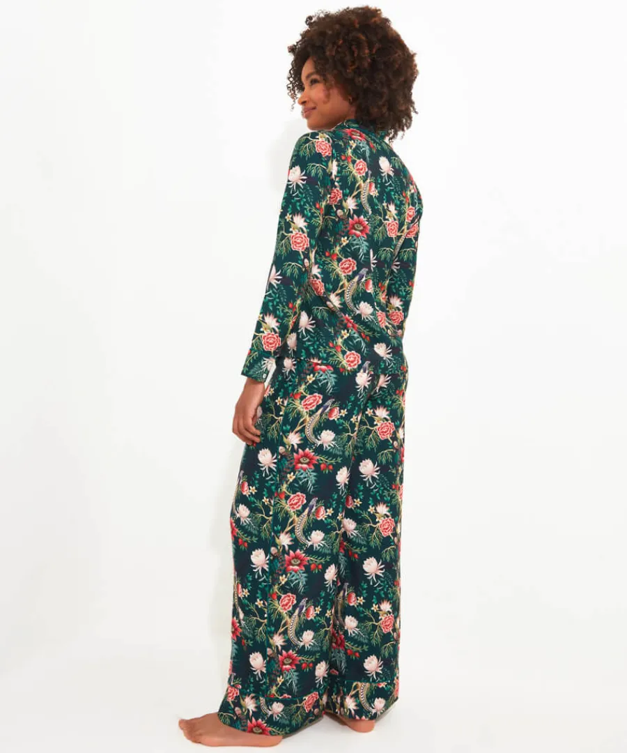 peacock_print_pyjama_bottoms_3.webp Joe Browns Gifts<Peacock Print Pyjama Bottoms