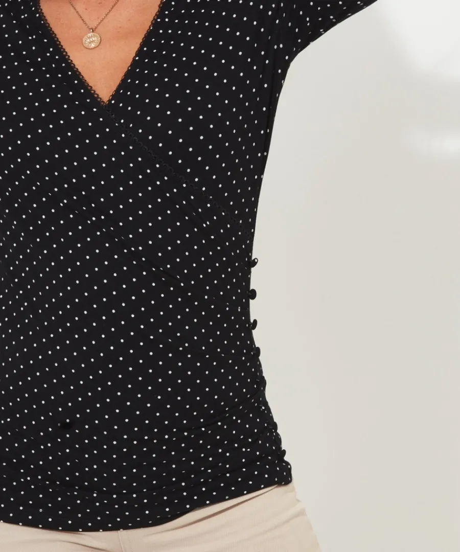perfectly_polka_dot_jersey_top_3.webp Joe Browns Tops& Tunics & Shirts<Perfectly Polka Dot Jersey Top
