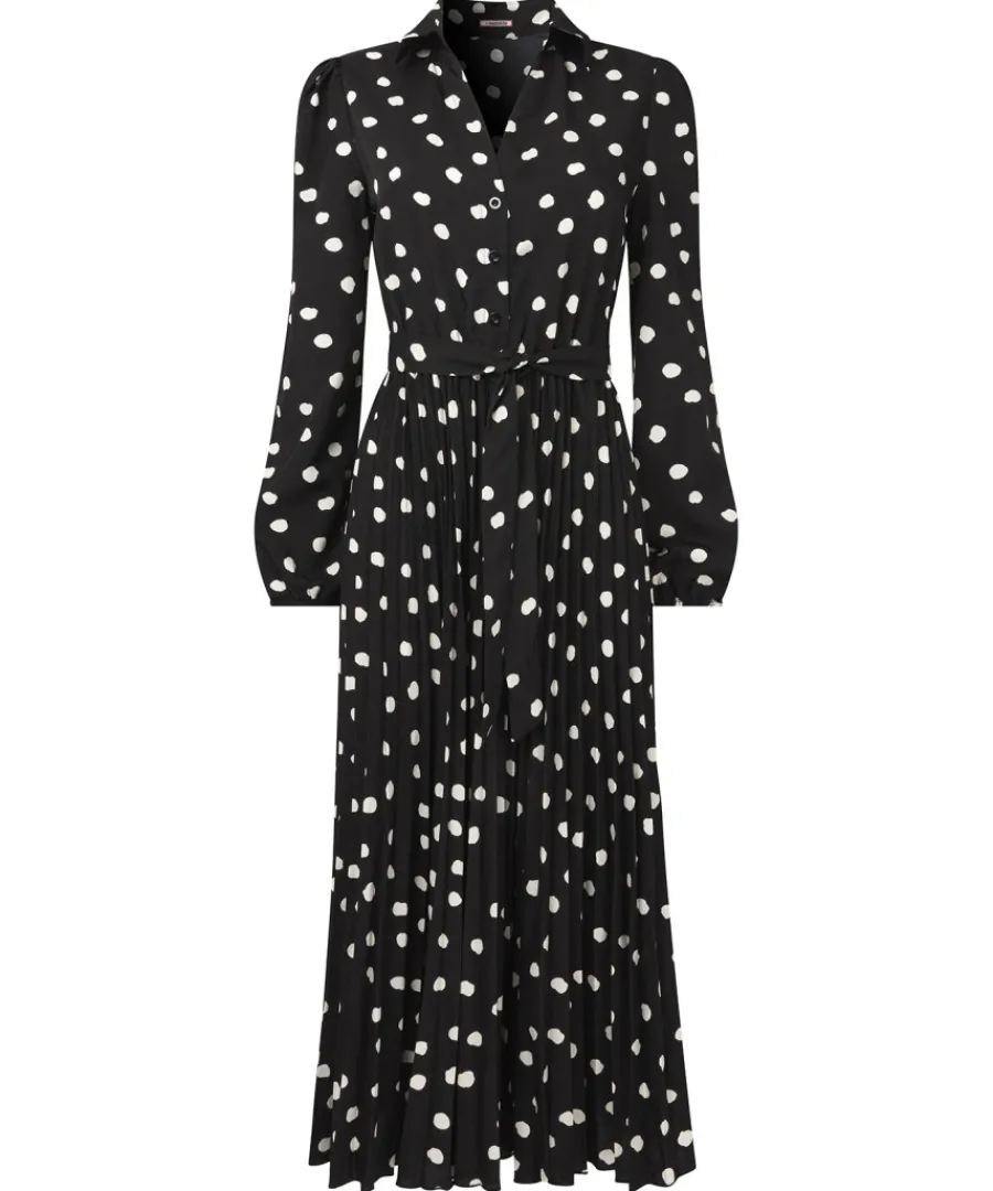 polly_spot_pleat_dress_1.webp Joe Browns Dresses<Polly Spot Pleat Dress