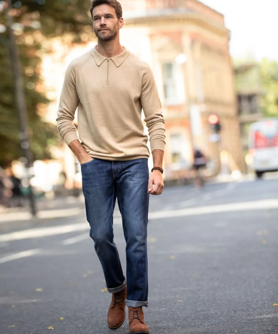 premium_knitted_polo_2.webp Joe Browns Knitwear & Jumpers<Premium Knitted Polo
