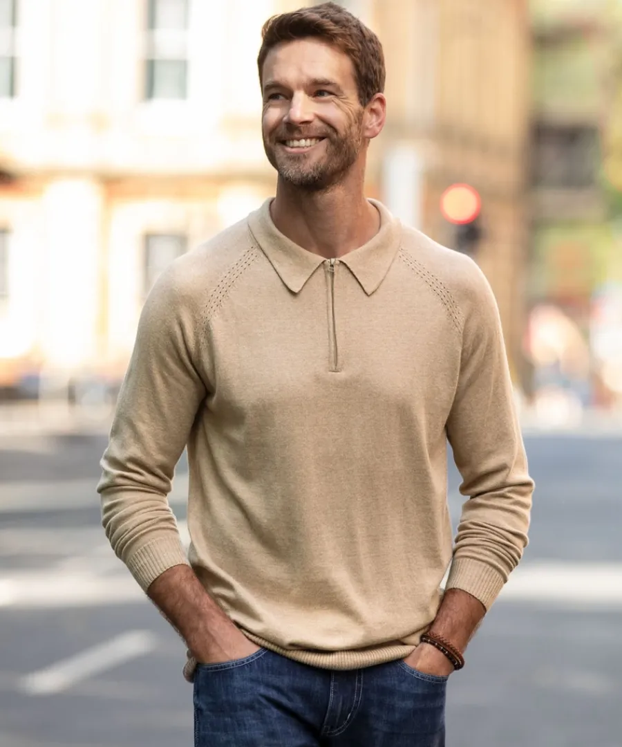premium_knitted_polo_6.webp Joe Browns Knitwear & Jumpers<Premium Knitted Polo