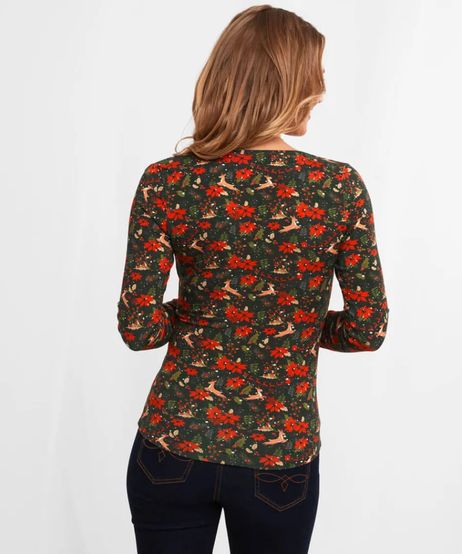 radiant_reindeer_wrap_top_3.webp Joe Browns Tops& Tunics & Shirts<Radiant Reindeer Wrap Top