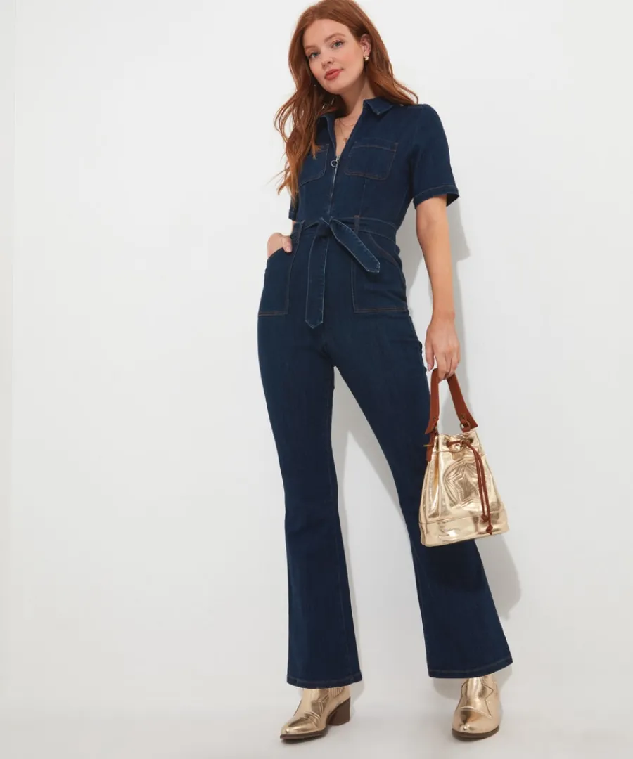 roxie_denim_jumpsuit_3.webp Joe Browns Jeans & Trousers<Roxie Denim Jumpsuit