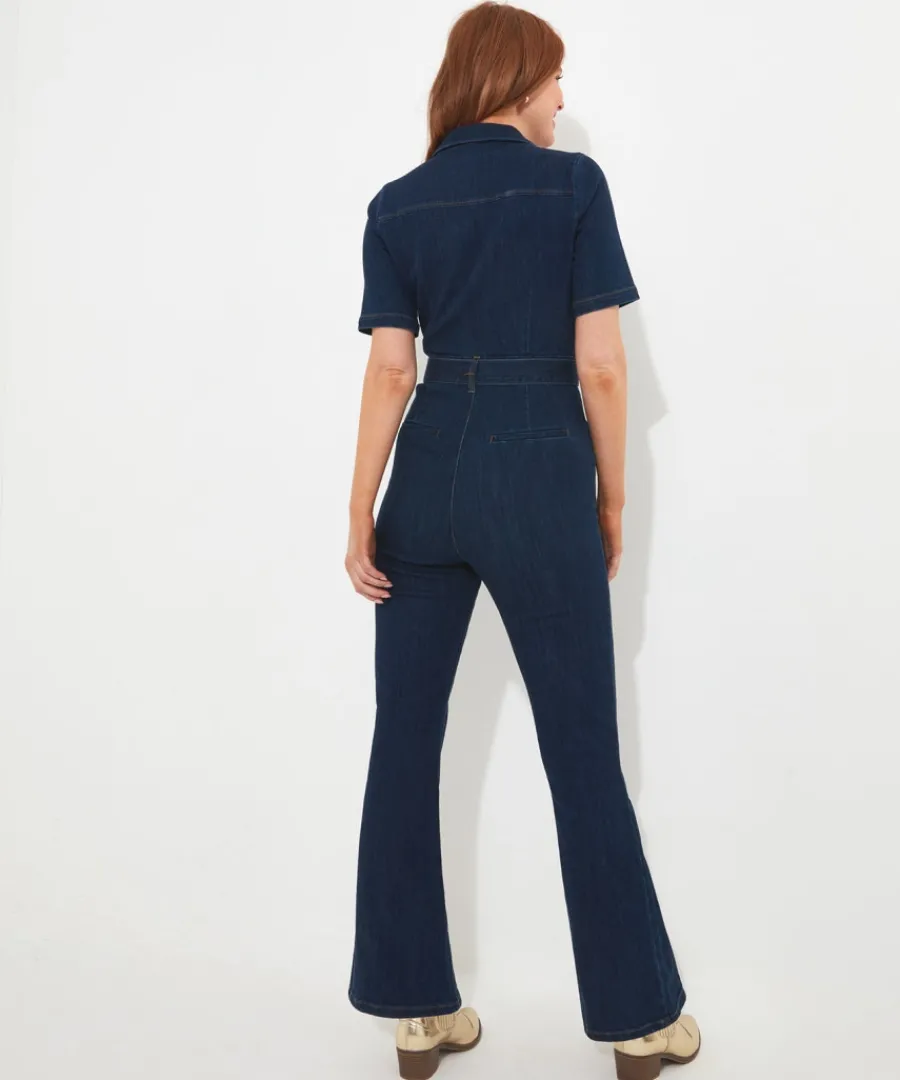 roxie_denim_jumpsuit_4.webp Joe Browns Jeans & Trousers<Roxie Denim Jumpsuit