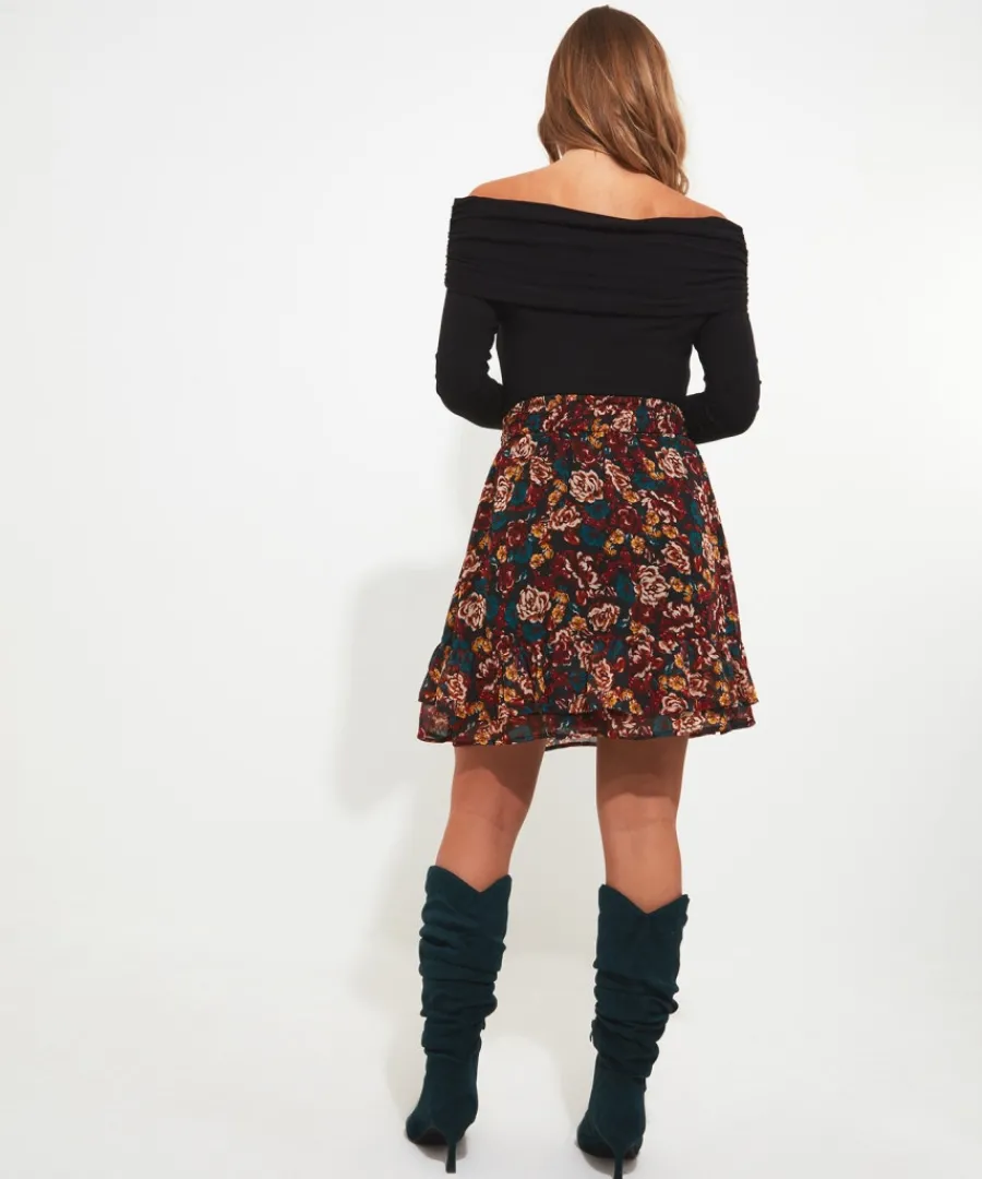 sassy_floral_skirt_4.webp Joe Browns Skirts<Sassy Floral Skirt