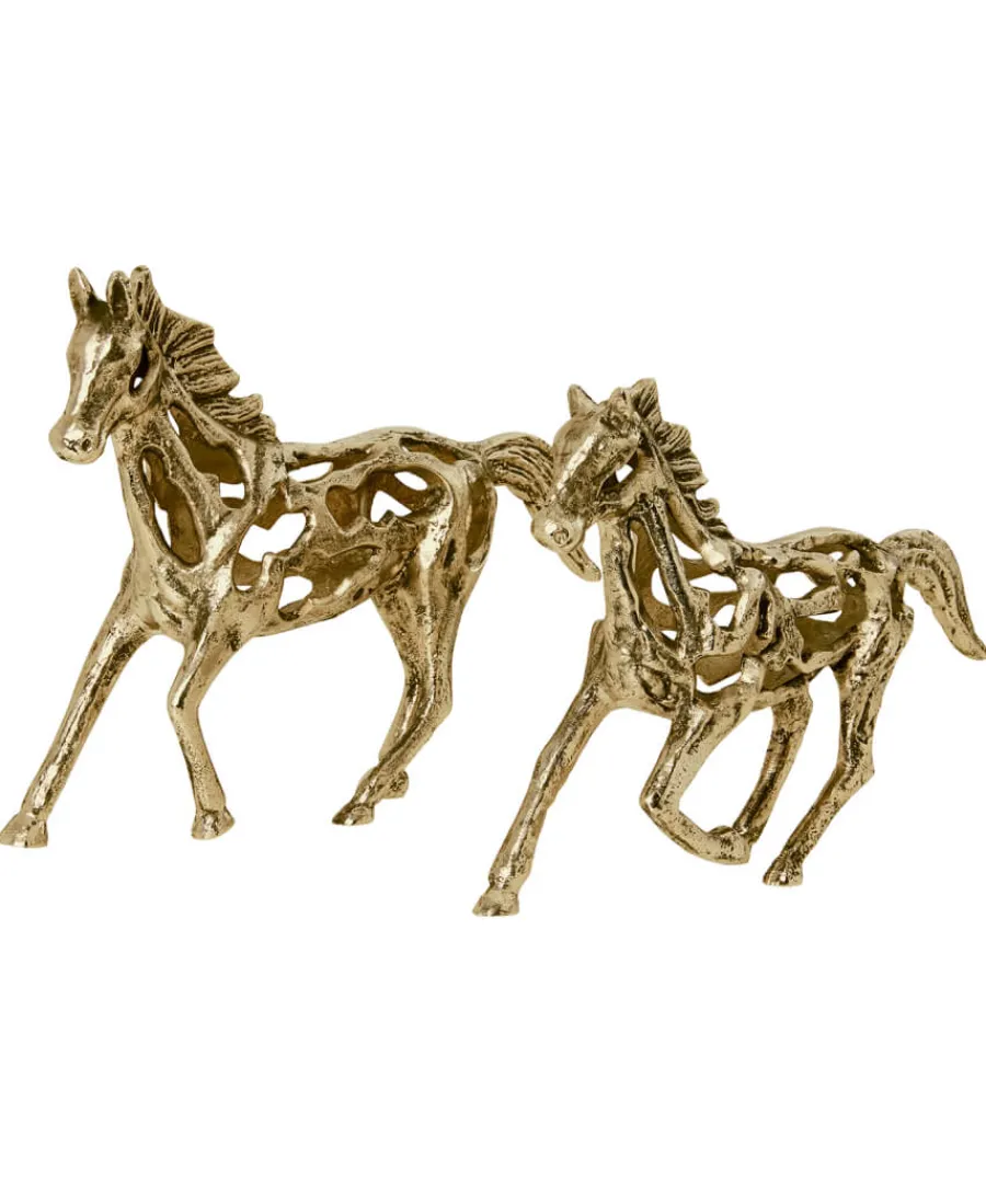 set_of__cast_iron_antique_gold_horse_statues_1.webp Joe Browns Home Accessories<Set Of 2 Cast Iron Antique Gold Horse Statues